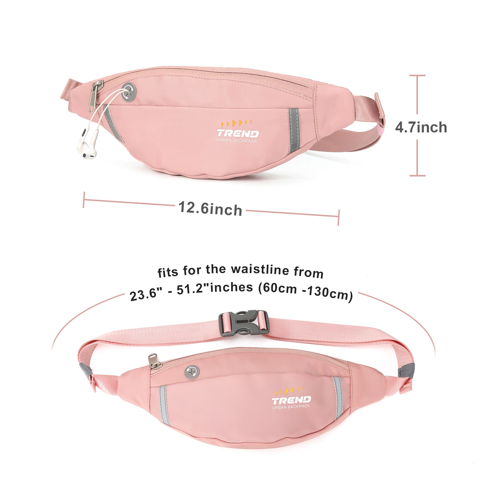 Fanny Packs for Men Waist Bag Hip Banana Bag Waterproof  Running Sports Bag Belt Crossbody Bags Mobile Phone Belt Femimine Bag