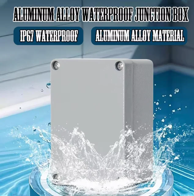 New Design IP67 Cast Aluminum Waterproof Case Outdoor Electronic Project Junction Box Sealed Terminal Enclosure for Electronics