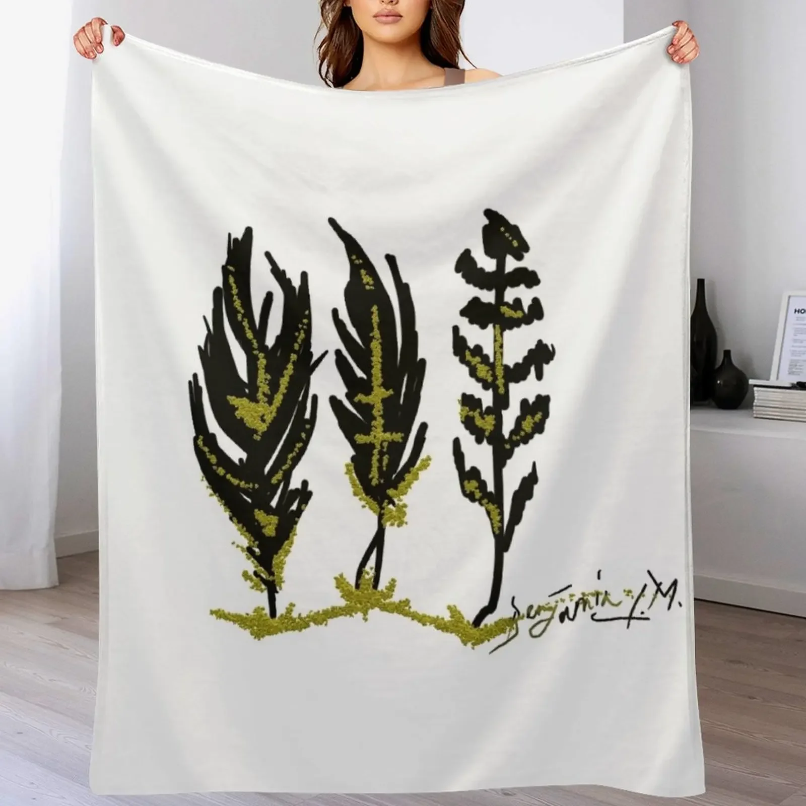 

#2 Anicka Feather Nail Throw Blanket christmas decoration Plaid on the sofa blankets and throws Vintage Blankets