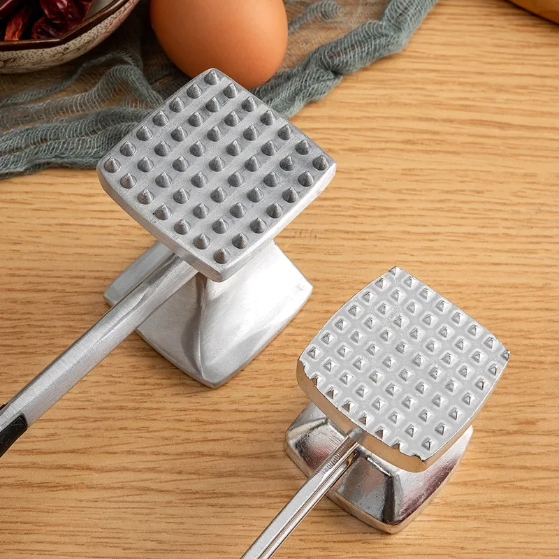 

304 Stainless Steel Meat Hammer Double Faced Meat Tenderizer Household Loose Meat Hammer Kitchen Tools Steak Bar Breaker Gadgets