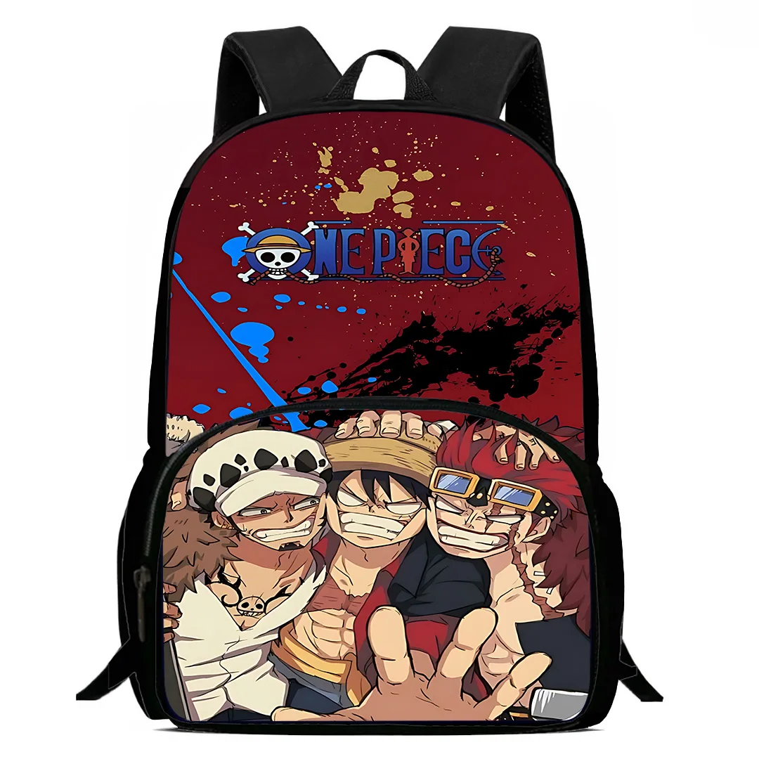 ONE PIECE Kids Backpacks Boys and Girls Student Birthday Gift Child School Bags Large Capacity Camping Durable Rucksack