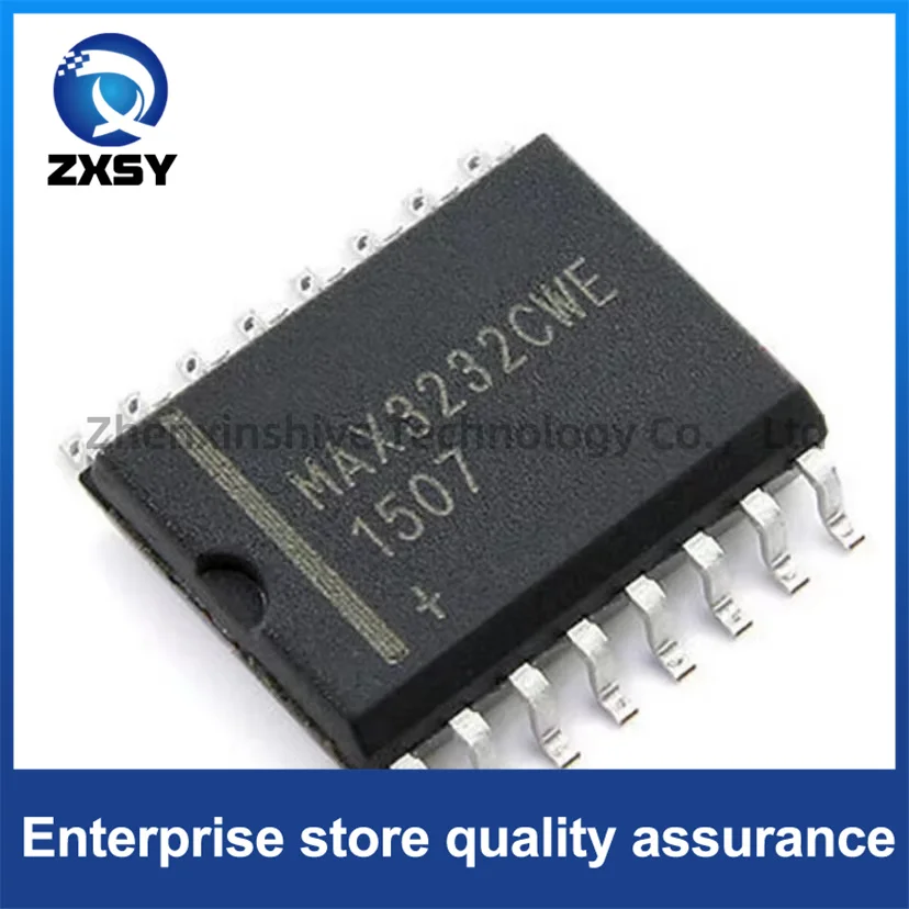 10pcs MAX3232CWE MAX3232CWE + T Sop-16 package RS232 transceiver, the new original