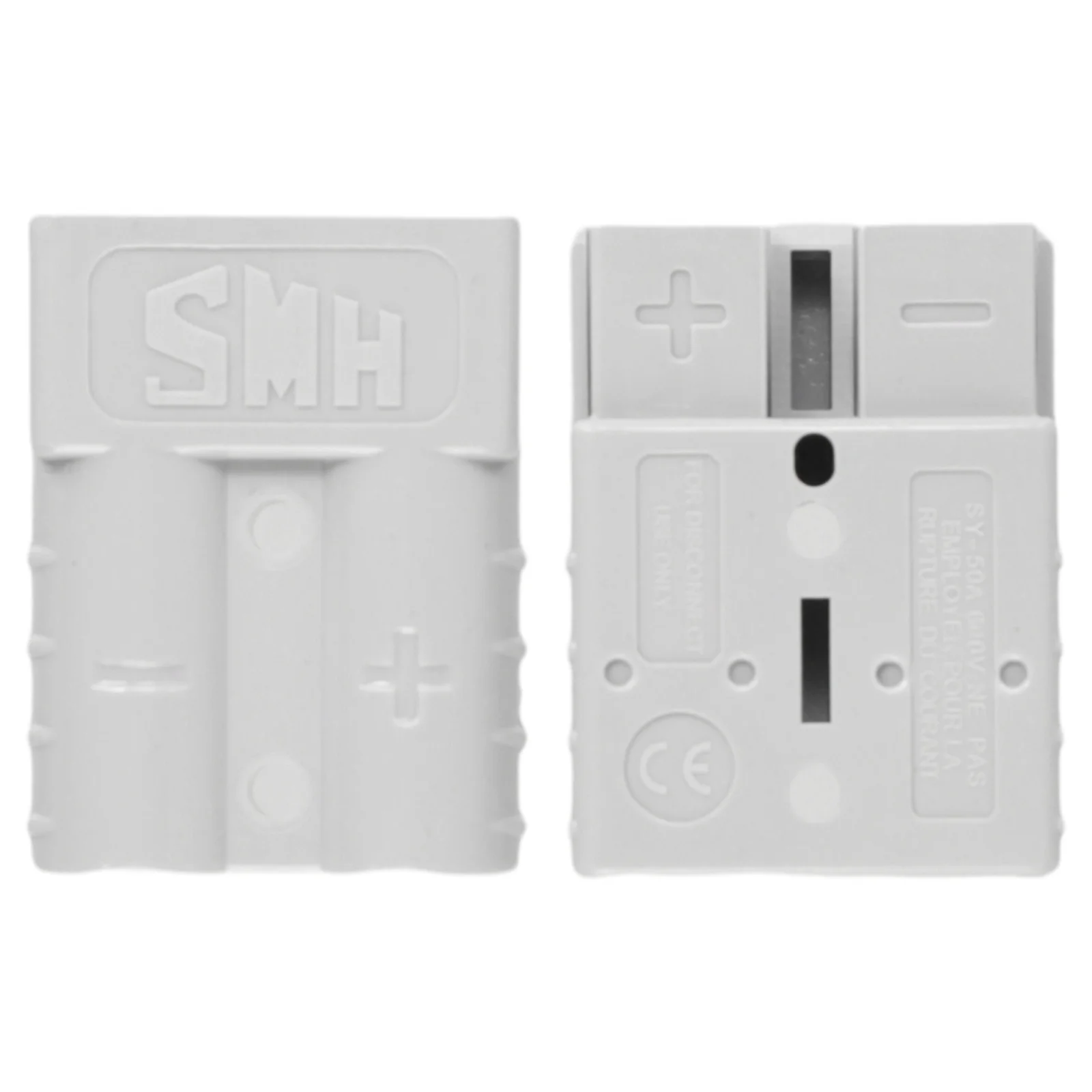 2X 50A Cable Terminals Battery Connector + 2 Jackets Electrical Electrician Replacement Parts Accessories Cable Terminals