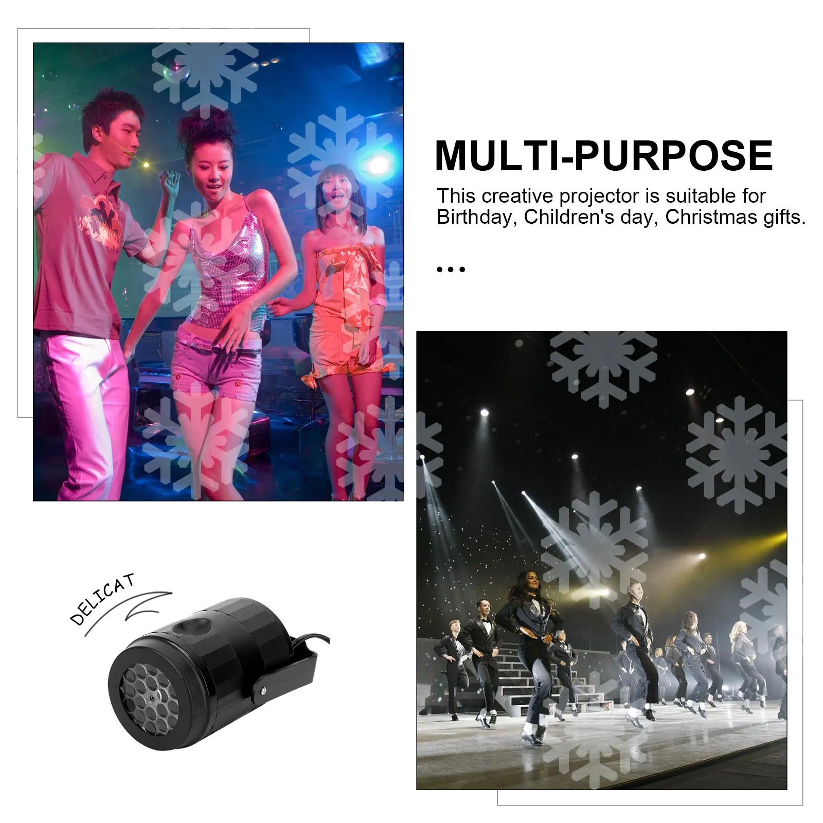 : Neige artificielle et flocons de neige