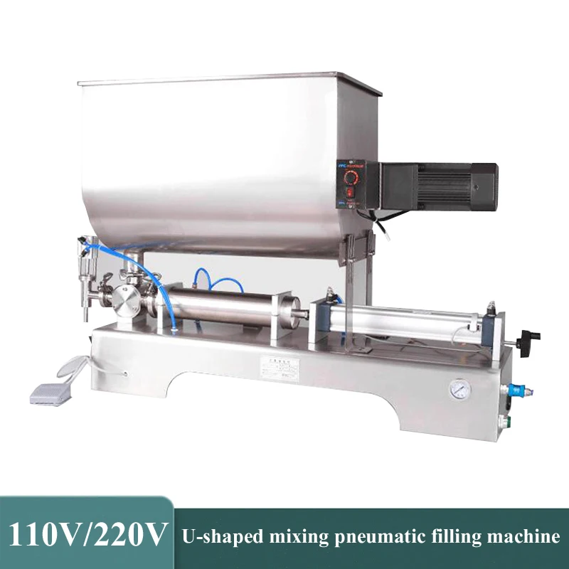 آلة تعبئة معجون هوبر الخلط على شكل حرف U آلة تعبئة الشوكولاتة بزبدة الفول السوداني والشوكولاتة