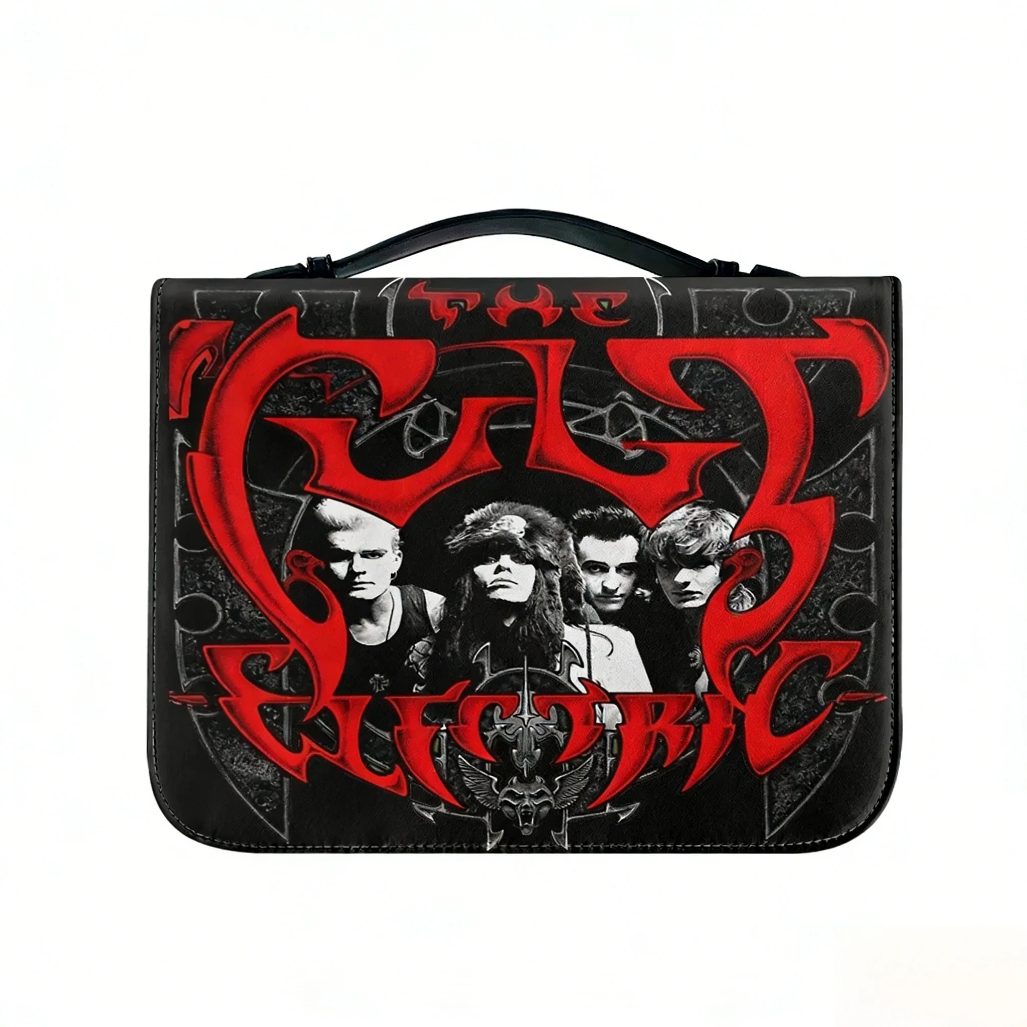 

Сумки для Библии The Cult Rock Band, христианские подарки, персонализированный чехол, упаковка для Библии, водонепроницаемая кожаная сумка, карманы, чехол для упаковки