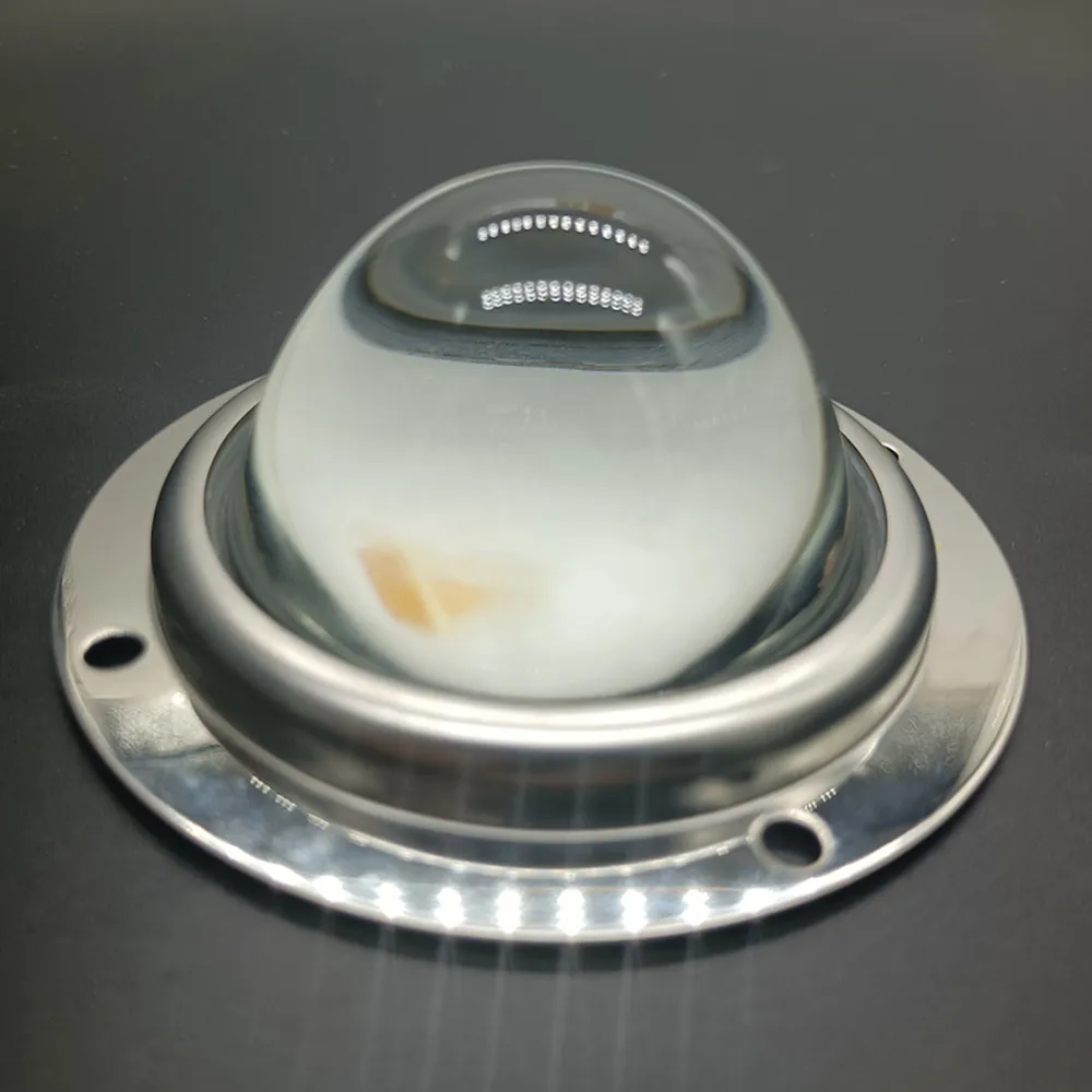 60 Degrees LED Lens Optical Glass 67mm+Reflector Collimator+Fixed Holder For 20W 30W 50W 100W High Power COB Chip image 4