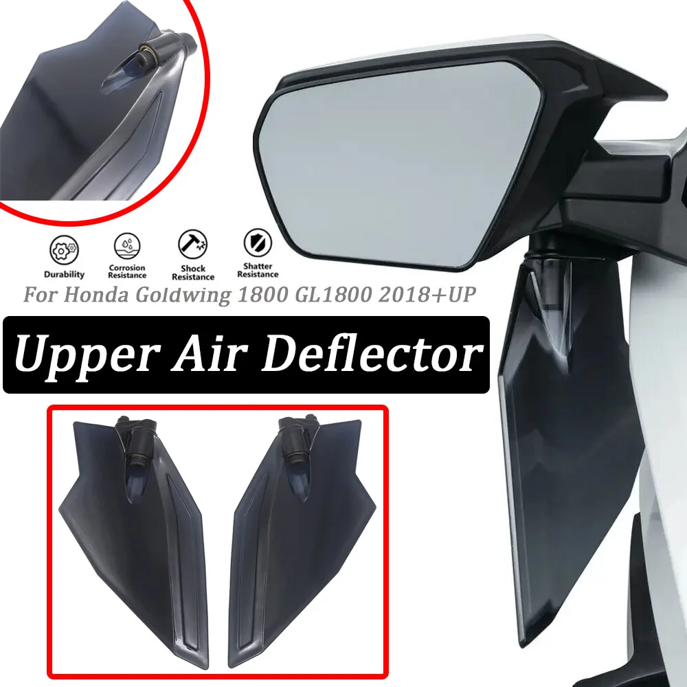 

For Honda Goldwing 1800 GL1800 F6B GL 1800 2018+up New Motorcycle Accessories Dark Grey and Clear Upper Air Deflector Set