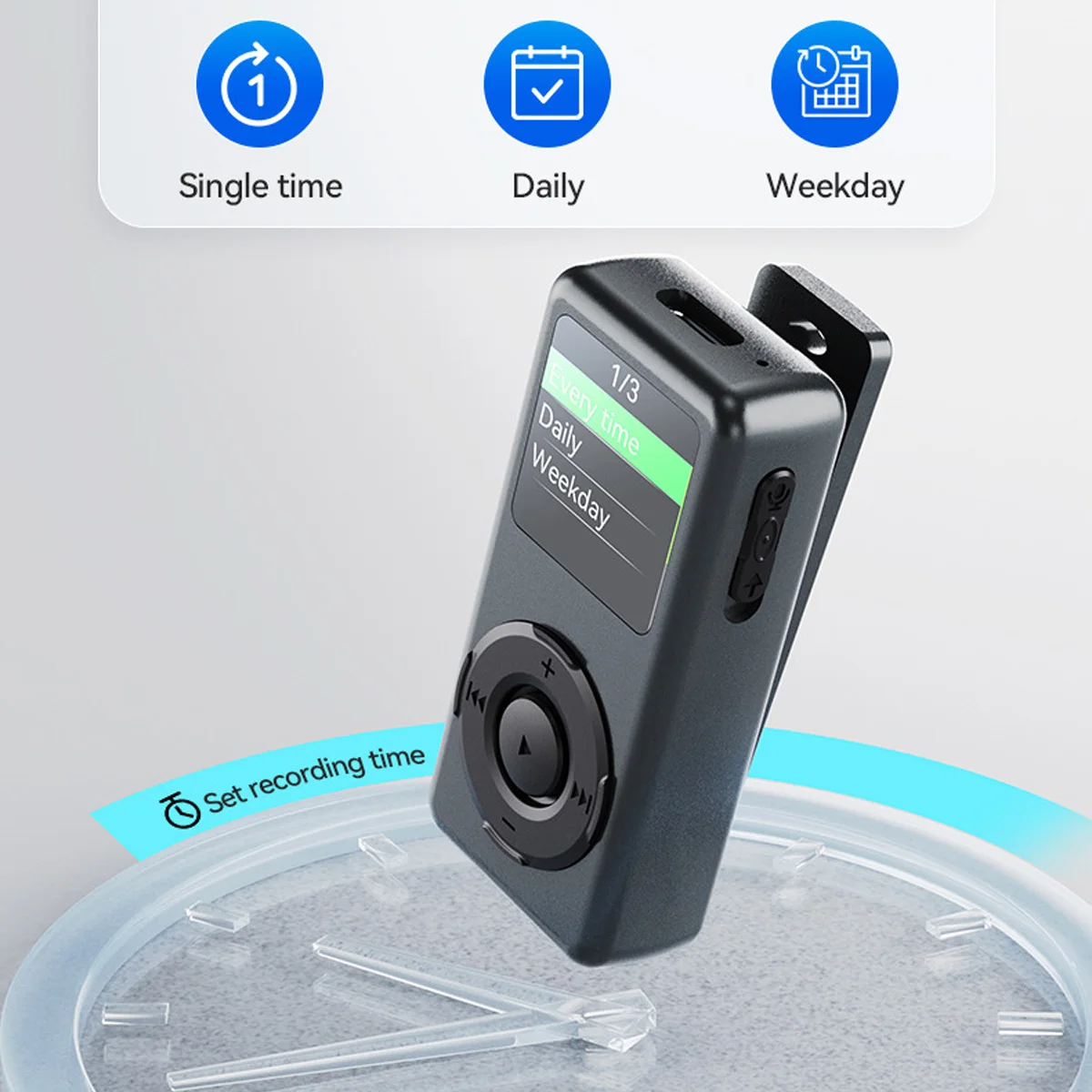 

Professional HD Voice Recorder - 1536Kbps True Lossless, 5-Level Sensitivity VOX,Multi-Function Music Player & E-Book Reader