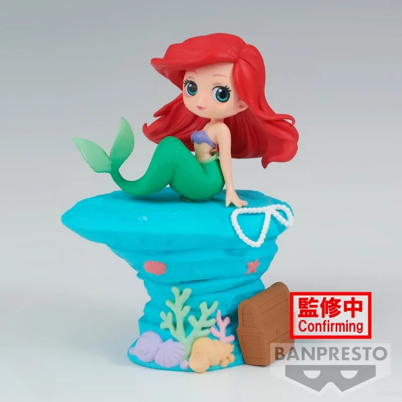 

Bandai Genuine THE LITTLE MERMAID Anime Figure Qposket Disney Characters Ariel Action Figure Toy For Kids Gift Collectible Model