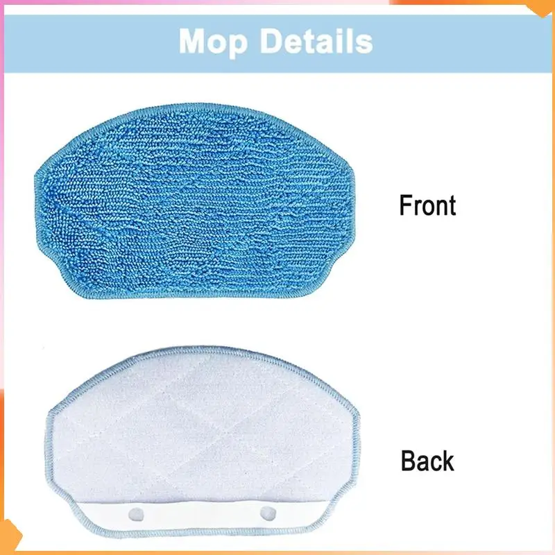 For MAMNV ZCWA ONSON GTTVO BR150/BR151 MANVINS G20, 2-In-1 Robot Vacuum Mop Pads Hepa Filters Side Brush Spare Parts Accessories