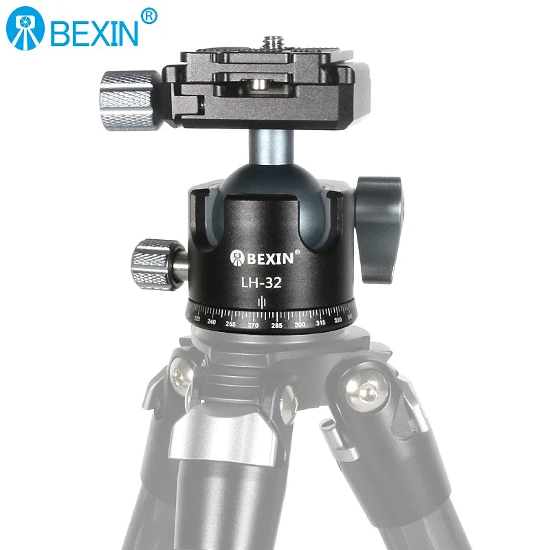 Aluminum Alloy SLR Camera Spherical Ball Head 360 Degree Panoramic Rotation Shooting Gimbal Camera Adapter Tripod Head LH28/LH32