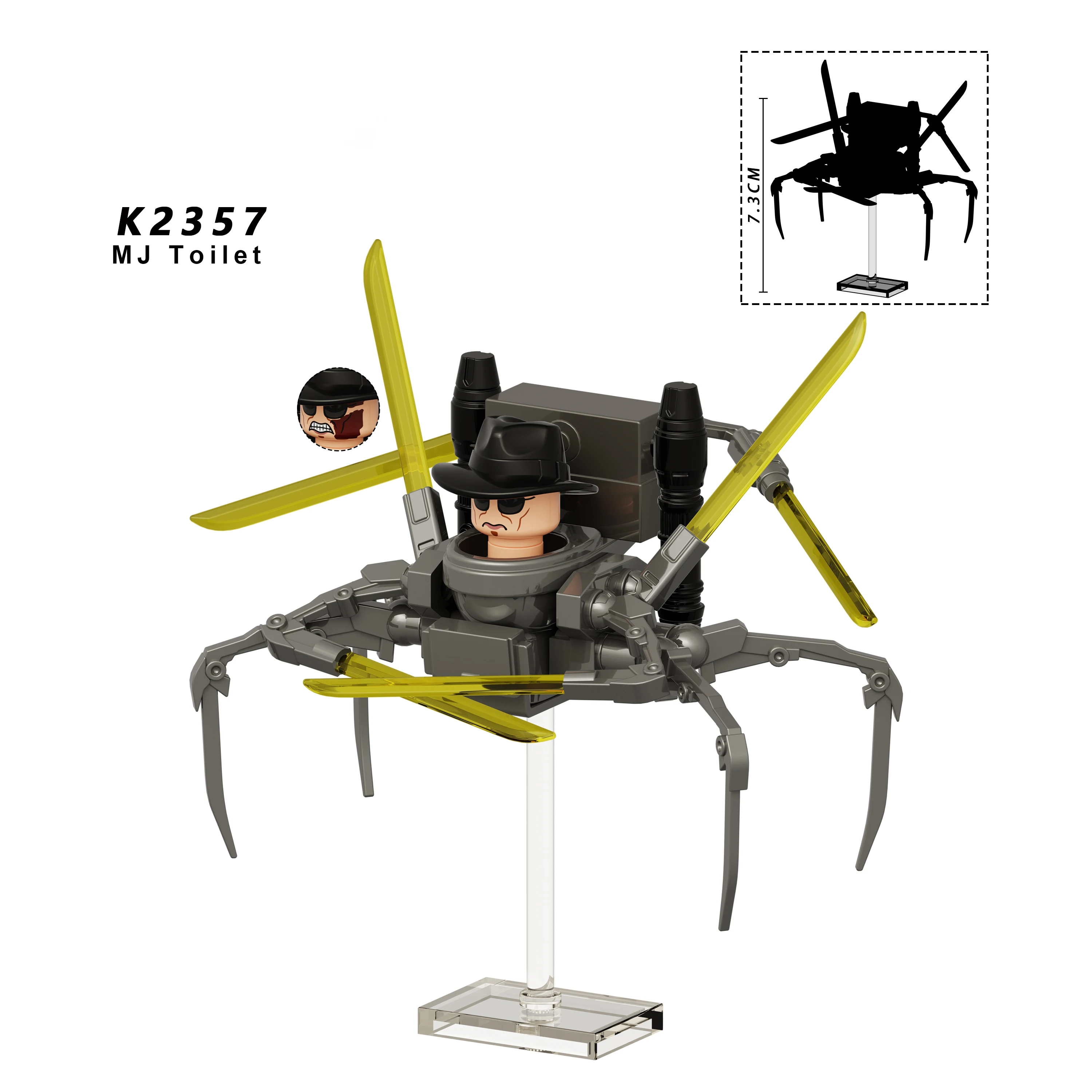 Neue KDL DJ Upgrade Kriegsgeschädigte Skibidi Toilette Mann Figuren Anime Block Spielzeug TvMan Titan Ziegel Modell Spielzeug Für kind Geburtstag Geschenk