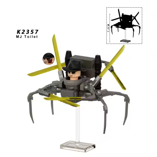 New KDL SWAT Skibidi Toilet Man Figures Anime Block Toys TvMan Titan Cameraman Speakerman Bricks Model Toy Birthday Gift - Image 46