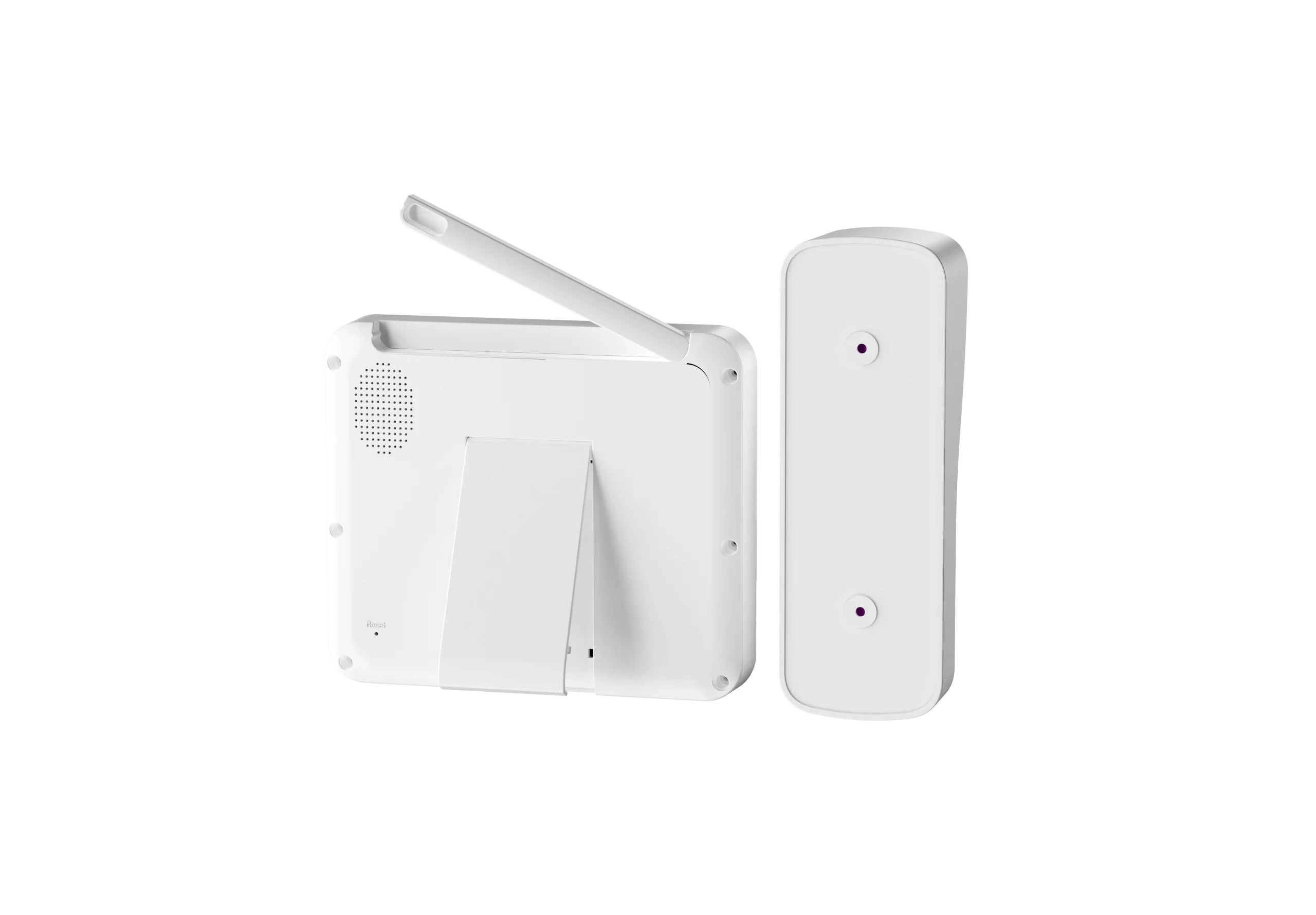 Mirixi 4.3 インチ IPS HD 2.4 グラムワイヤレススマートインターホンビデオドアベルドア電話モーション検出記録 2 ウェイトークナイトビジョン