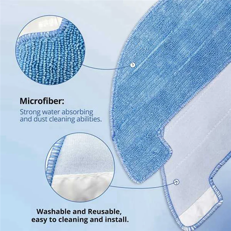 A76G-For Conga 2499 Ultra Home Advanced Main Side Brush Hepa Filter Mop Cloth Dust Bag Accessories Replacement Parts