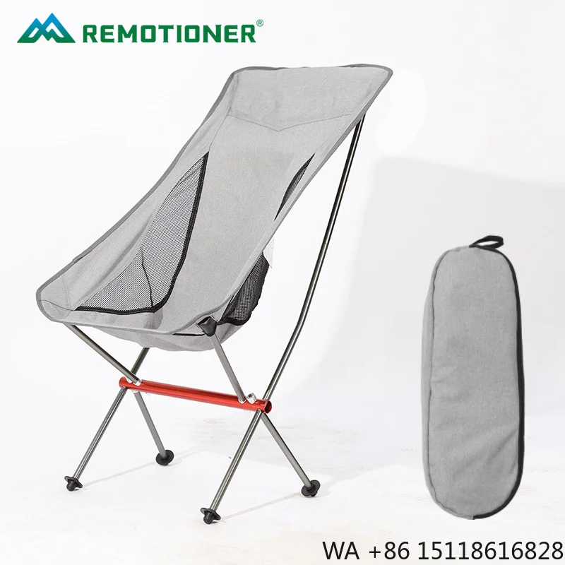 High Quality Aluminum Alloy Outdoor Folding Chair Camping Beach Barbecue Portable Moon Chair