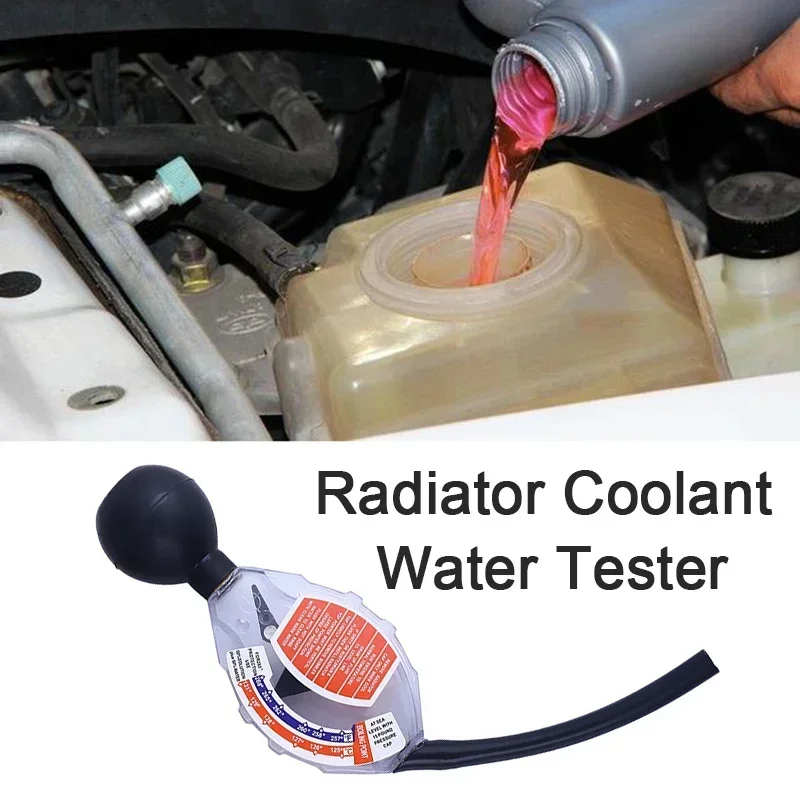 Antifreeze Tester Radiator Coolant Water Tester Hydrometer Tester Car Battery Liquid Density Meter Test Auto Cooling System Tool