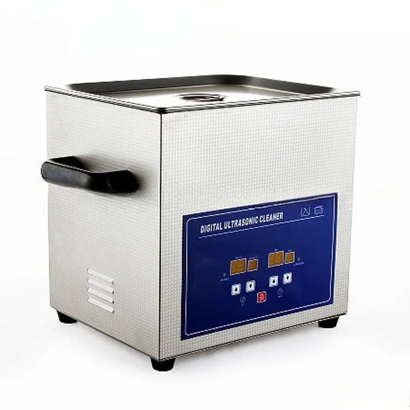 10L Stainless Steel Digital Tabletop Ultrasonic Cleaner De ntal Instrument Lab Equipment