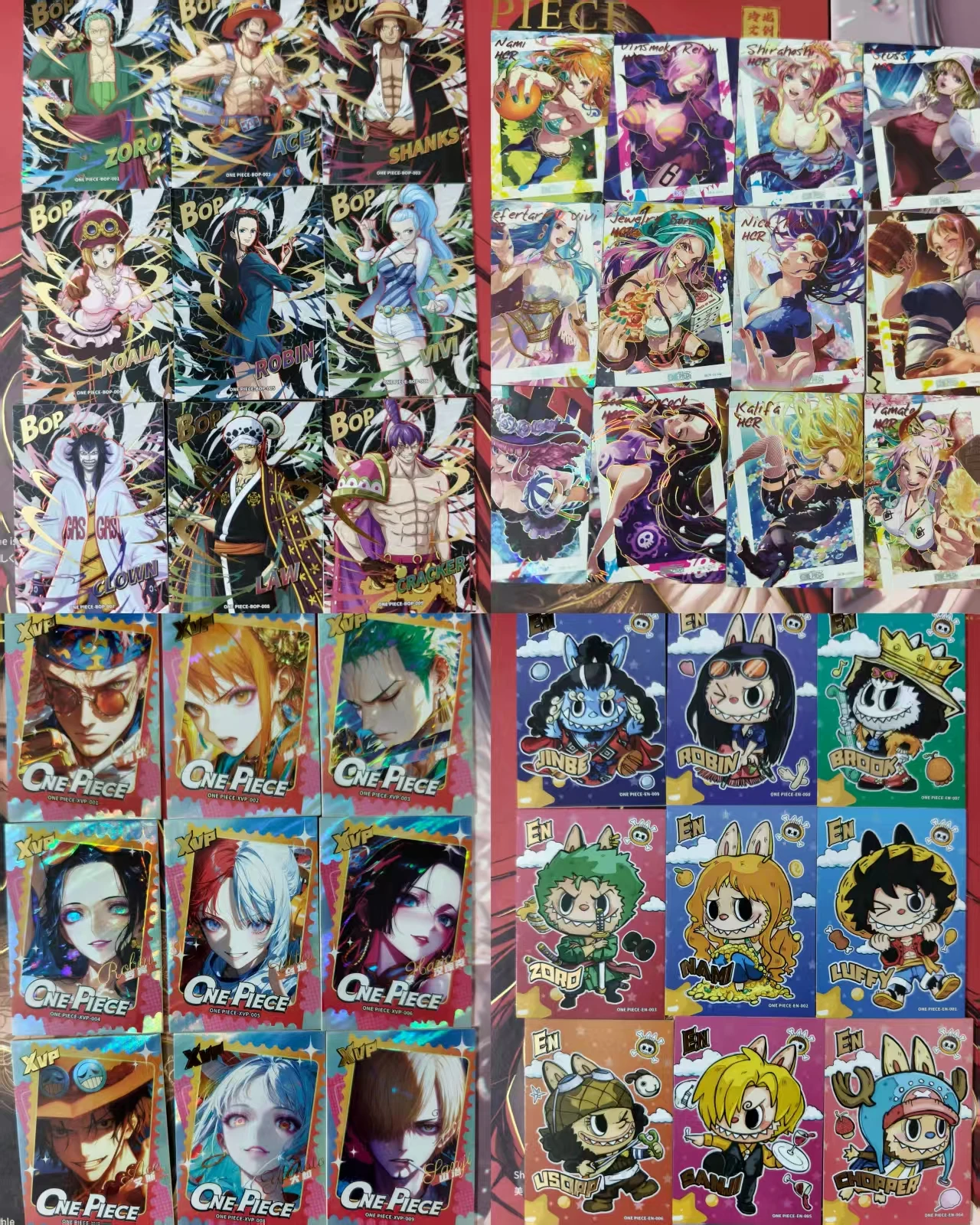 Japanese Anime One Piece Original Art Style Cards Luffy Zoro Hanako Nami Chopper Collectible Cards Birthday Gift Christmas Gift