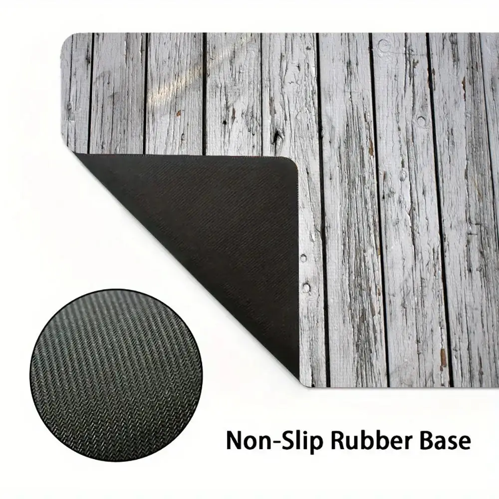 Wooden board pattern mousepad simple art multi-model accessories Mechanical keyboard plus long tablemat rubber non-slip washable
