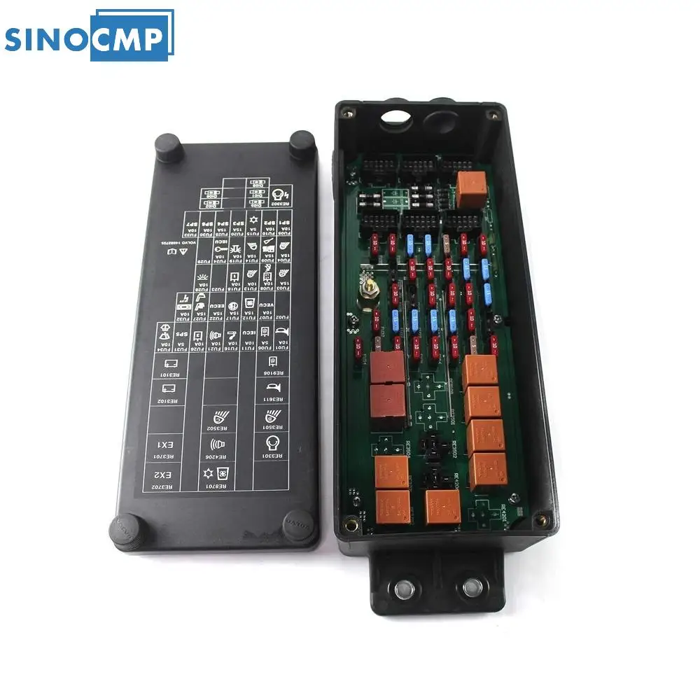 14604587 VOE14604587 SINOCMP 1PCS Fuse Box Assembly For Volvo EC340D EC340DL EC380D EC480D EW140D EW160D Excavator Parts