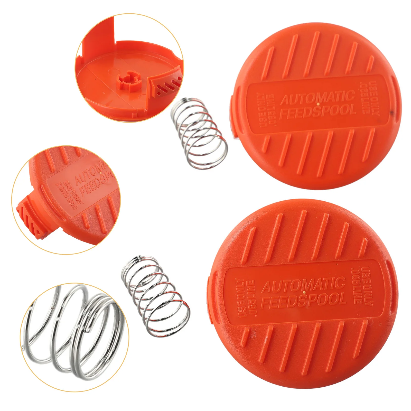 2Pcs GH400 Spool Cover Cap Cap Cover For GH400 GLC120 ST5530 Type Trimmer 2Pcs GH400 Spool Cover Cap Cap Cover