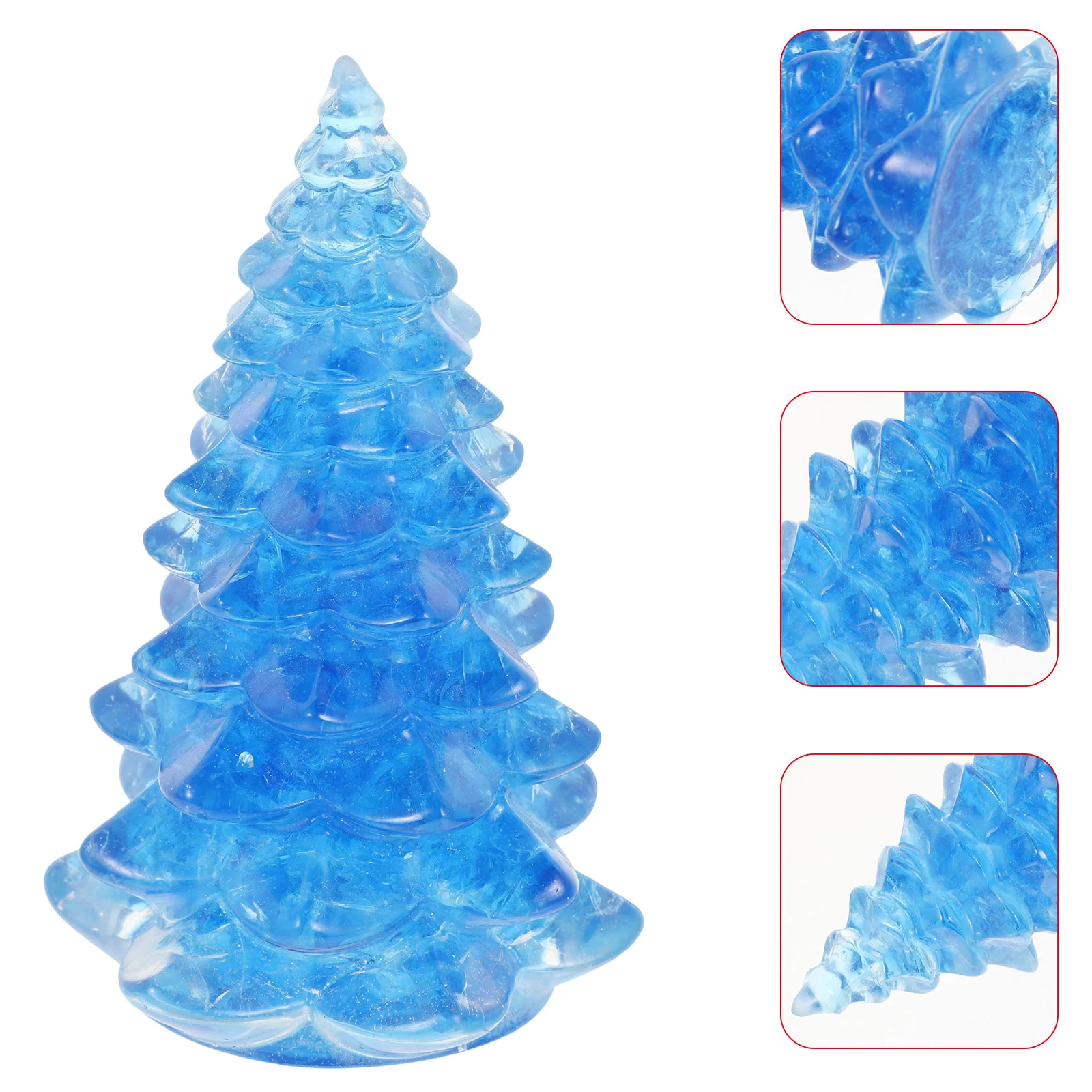 

Resin Christmas Tree Desktop Decor Mini Xmas Tree Small Resin Craft Holiday Tabletop Decoration Christmas Party Supplies