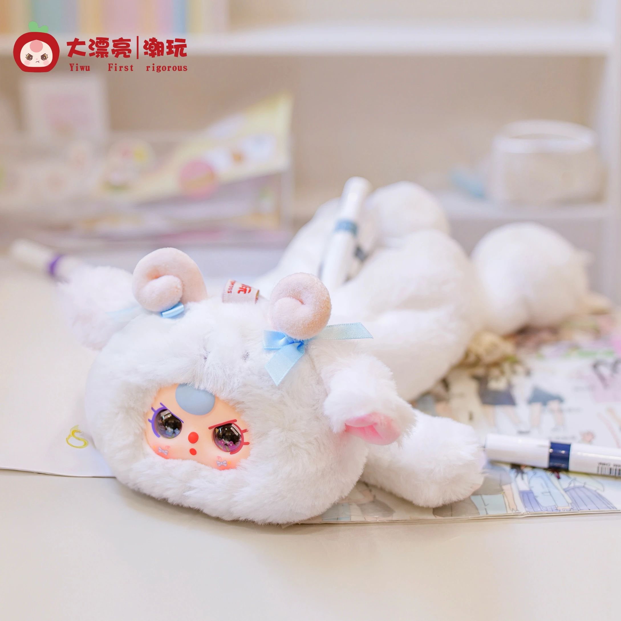 Baby Three Pencil Case Plush Blind Box Cute Cartoon Panda Pencil Pouch Organizer Pen Bag School Stationeries School Start Gift - Image 4