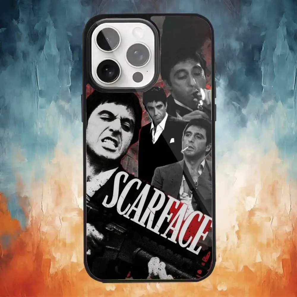 S-Scarfaces Tony M-Montana Phone Case For iPhone17,16,15,14,13,12,11 Plus,Pro Max Magnetic Magsafe Wireless Charging