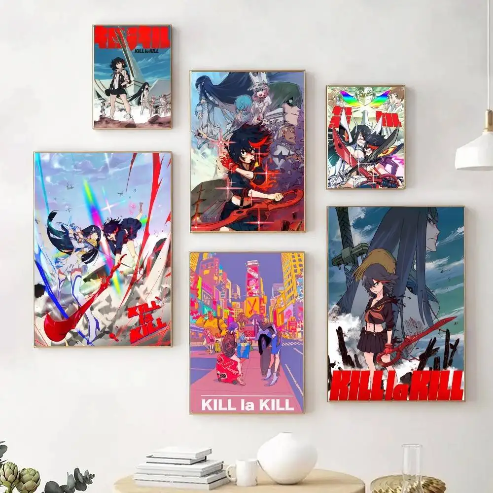Anime Cartoon K-KILL la KILL Manga Posters Fancy Wall Sticker for Living Room Bar Decoration Wall Decor