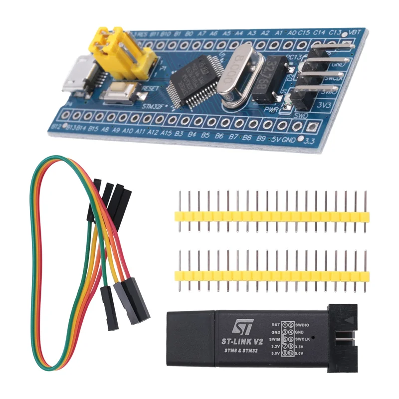ST-Link V2 Programmeereenheid Emulator Downloader + 40Pin STM32F103C6T6 ARM STM32 SWD Minimale moederbord Micro-USB