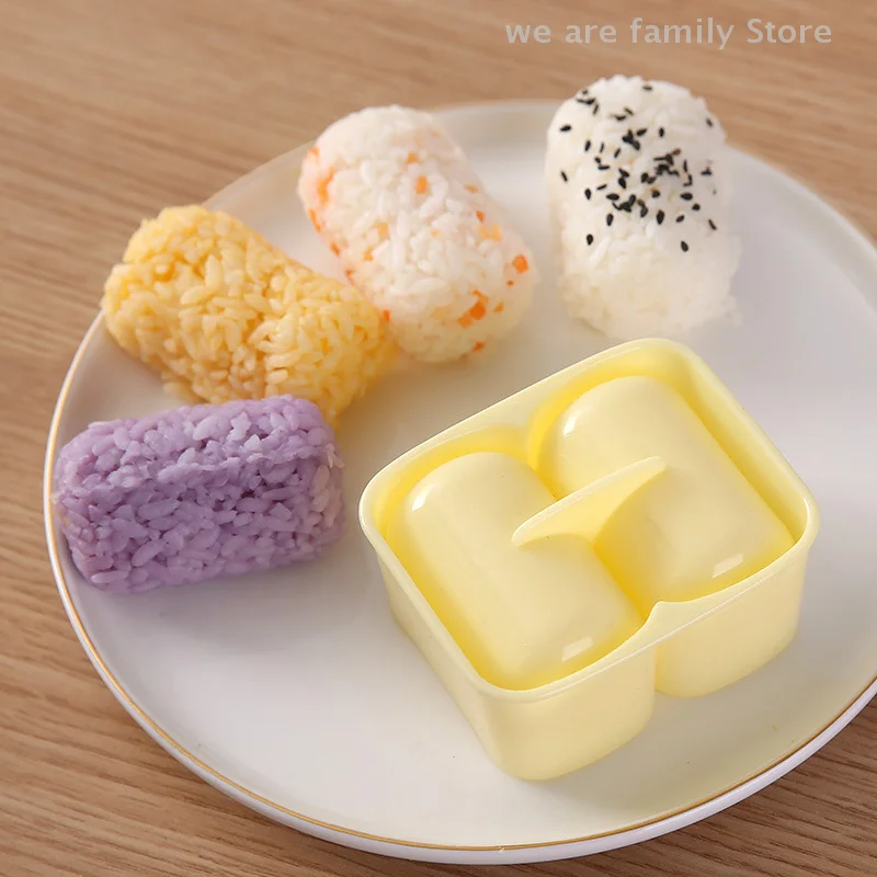 1 Set Cucina Bento Onigiri Kit di palline di riso Fai da te Sushi Maker Nuova pressa per alimenti Antiaderente Kit di sushi cilindrico Strumenti