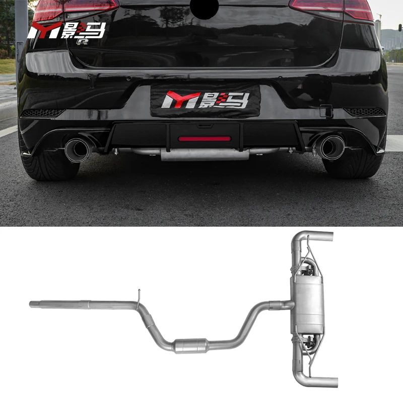 Parts for Volkswagen Exhaust for vw golf 7 7.5 mk7 7.5 2013-2020 1.4t 2.0t Catalytic Converter