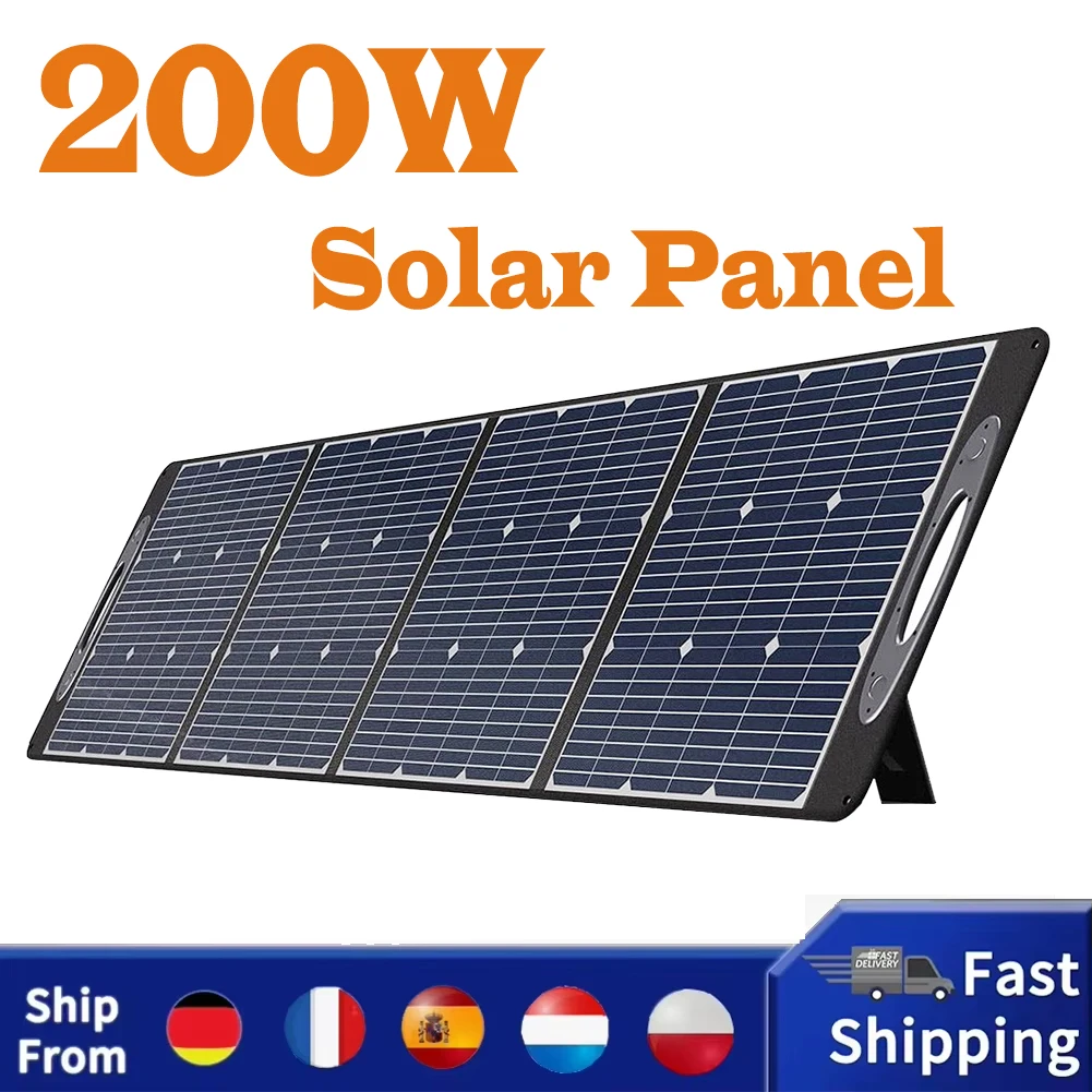 OUKITEL PV200 Foldable Solar Panel, 21.7% Solar Conversion Efficiency, IP65 Waterproof