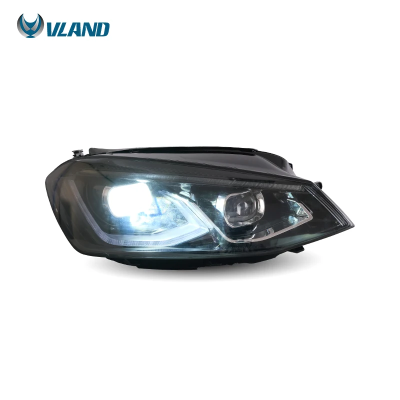 

VLAND Factory LED Headlamp Head Car Light gti Headlights 2013-2018 Front Lamp for Volkwagen vw Golf 7 Golf Mk7 Headlight