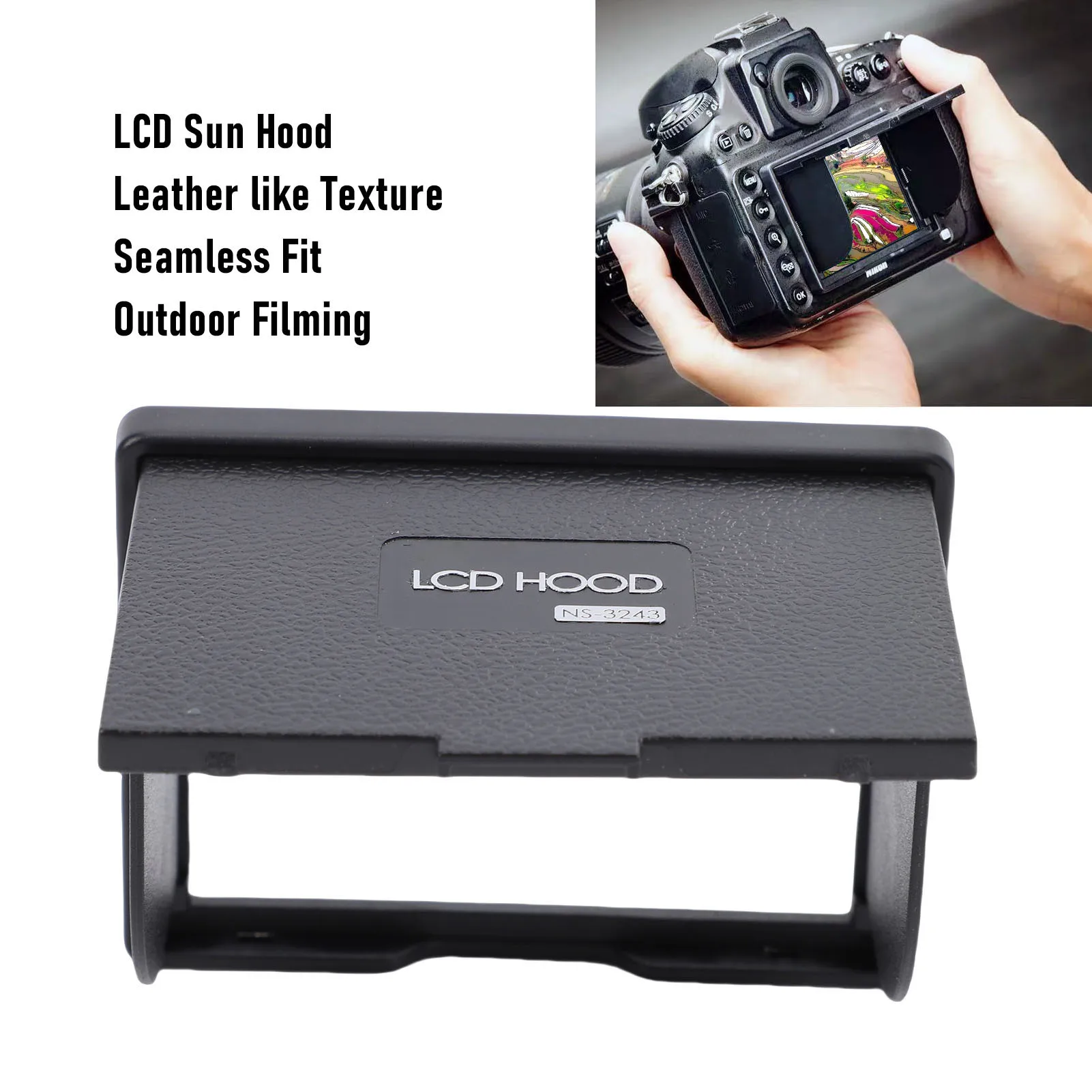 Camera Screen Hood for Nikon LCD Hood for Nikon 3.2 Inch 4:3 Camera Screen Magnet Sunshade Cover Blocking Strong Light Sun Hood