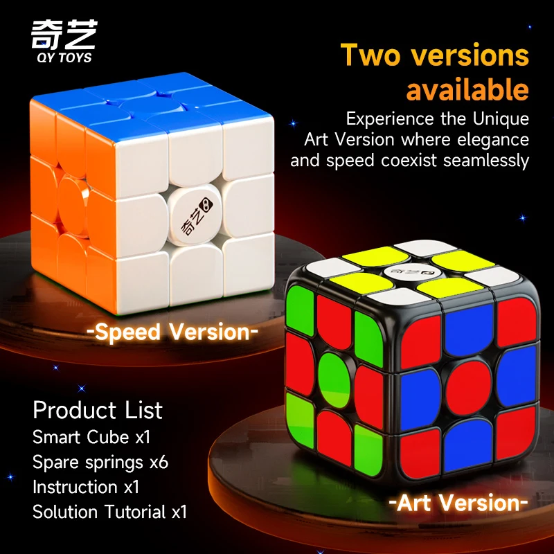 2024 New Version QiYi Ai Smart Magnetic Magic Cube 3x3x3 Professional Speed Puzzle 3x3 3×3 Children Toy QY Speedcube Cubo Magico