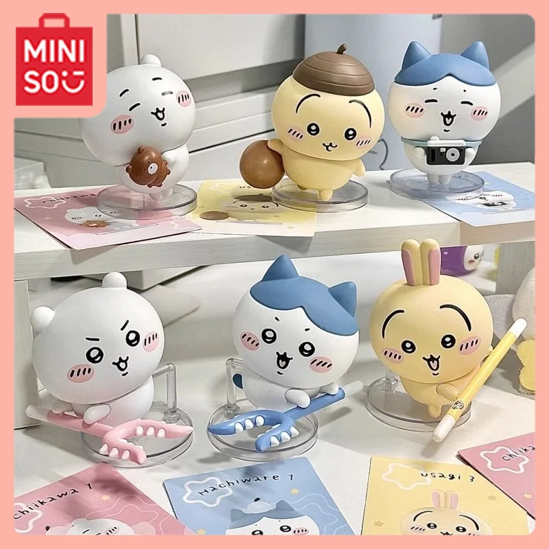 

MINISO Kawaii аниме мультфильм Chiikawa Friendly Partner Series слепая коробка Usach Jiyi маленькая восемь фигурок аксессуар подарки для девочек
