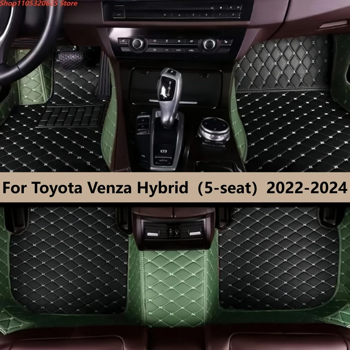 

Автомобильные коврики для Toyota Venza Hybrid (5-местный) 2022 2023 2024, кожаные коврики для ног, автомобильные коврики-подушки.