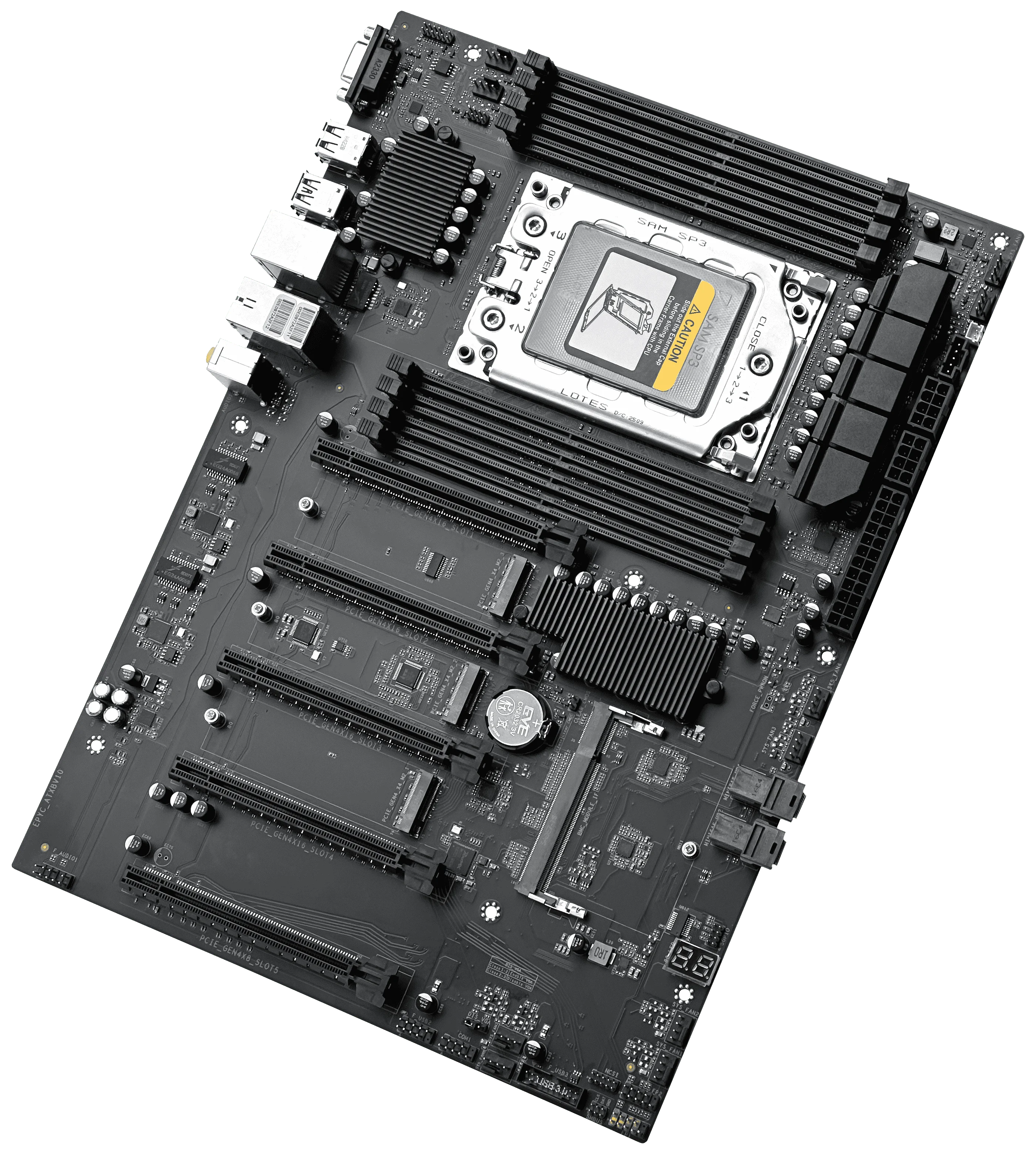JGINYUE H13 마더보드 세트(BMC IPMI AMD EPYC 7002 7003 시리즈 CPU 키트 포함) 8채널 메모리 최대 2T 4*PCIe X16 듀얼 2.5G 네트워크 썸네일 4