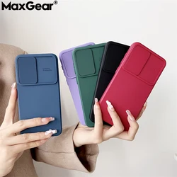 Slide Camera Candy Color Case For Samsung Galaxy S24 S23 S22 S21 S20 FE Plus Ultra A13 A23 A33 A53 A73 A32 A42 A52 A72 5G Cover