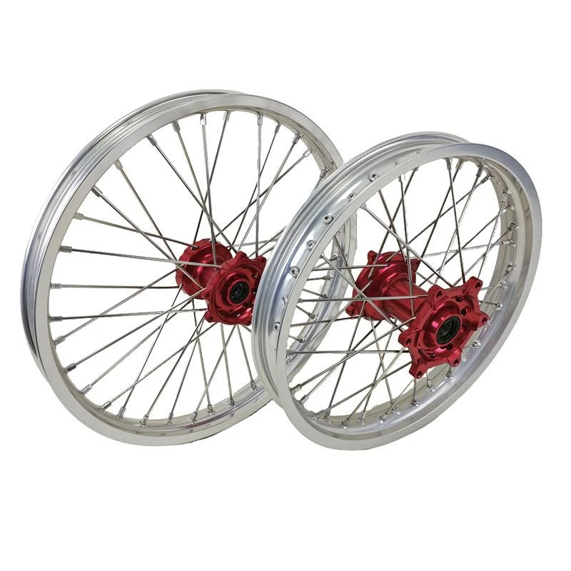 Fit CR125/CR250R/CRF250R/CRF250X 18/19/21 Wheel Set 7050-T6 Aluminum Alloy Off-Road Motorcycle Wheels