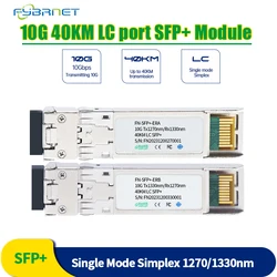 10G LC 10KM,40KM,60KM,80KM SFP + ricetrasmettitore modulo fibra BIDI SFP + ER 1270nm/1330nm, 1490/1550NM modulo fibra SFP Cisco Mikrotik