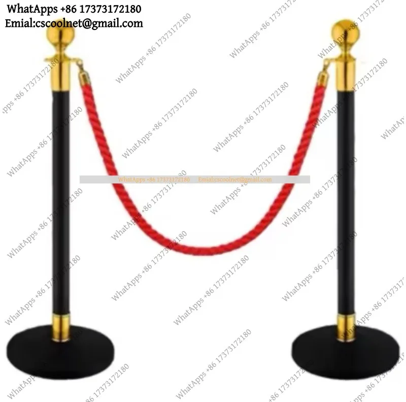 Wedding Event Red Carpet Rope Barrier Gold Stanchion Post Crowd Control Queue Line Management Supplies Decoration Accessories