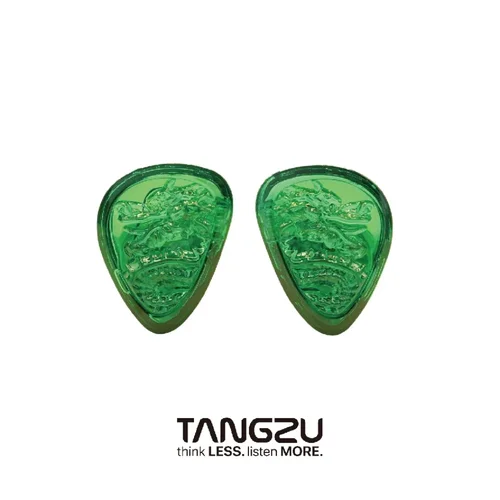Imagen 2 del producto TANGZU WANER SG II Jade Dragon Edition 10 mm PET Auriculares intrauditivos dinámicos individuales con bolsa de almacenamiento de silicona y orificio ancho Sancai