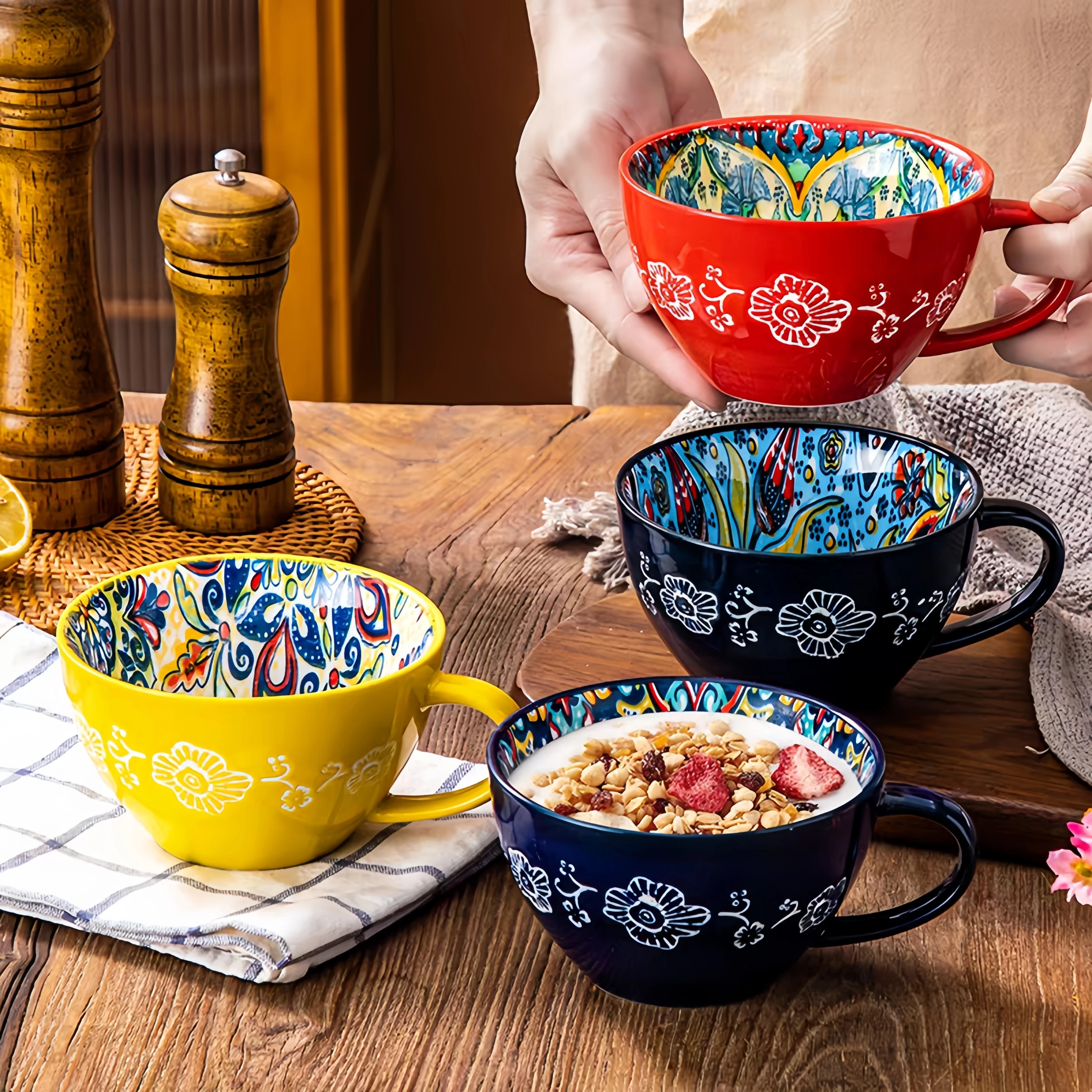 Bohemian Morning Tea Mug, 13.5 - Morning Tea Coffee recension och pris