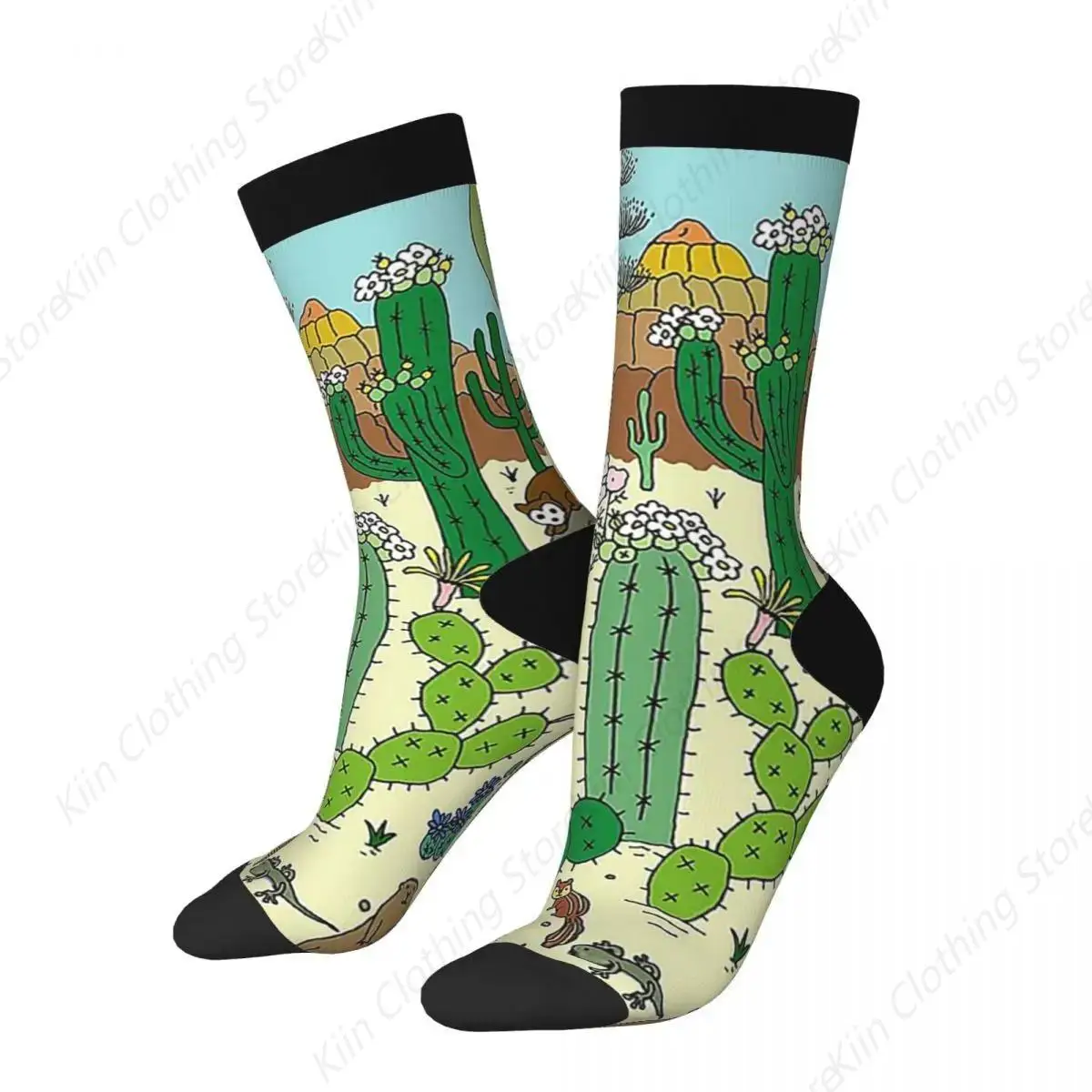 Arizona Desert Museum Socks Harajuku Sweat Absorbing Stockings All Season Long Socks Accessories for Unisex Christmas Gifts