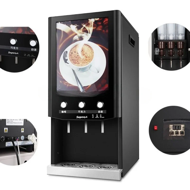 Commercial Coffee Maker Tabletop Instant Milk Tea Coffee Vending Machine