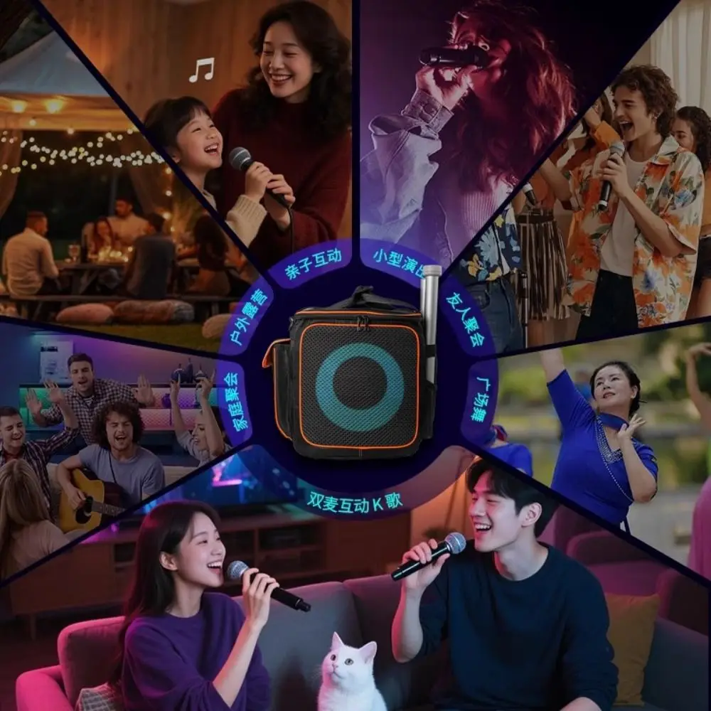 

EVA Travel Carrying Case Outdoor Adjustable Storage Bag Shoulder Strap Muti-Pockets for JBL Partybox Encore 2 Essential